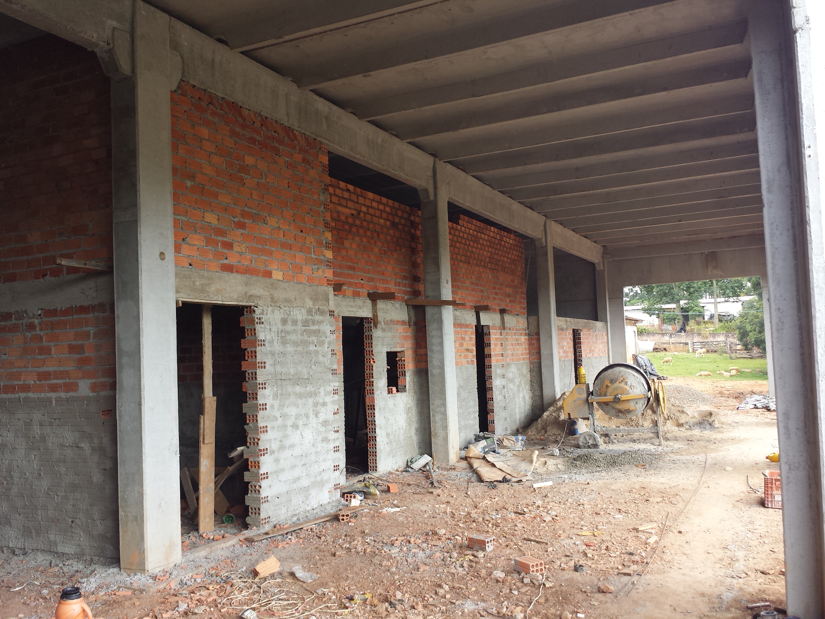 Montagem de barracão industrial — Ponta Grossa/PR (obra 2)