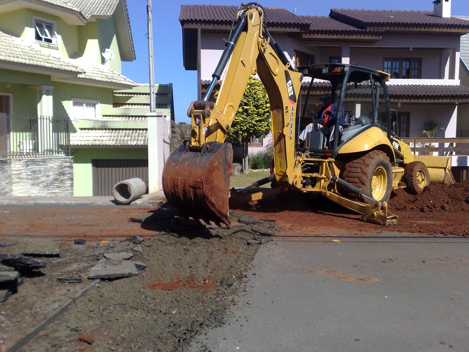 Obra de drenagem — Jardim América, Ponta Grossa/PR
